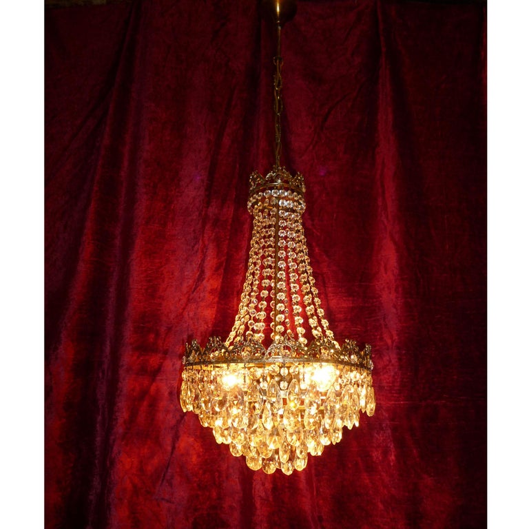 Small Crystal Chandelier, Bohemian Crystal at 1stDibs bohemian