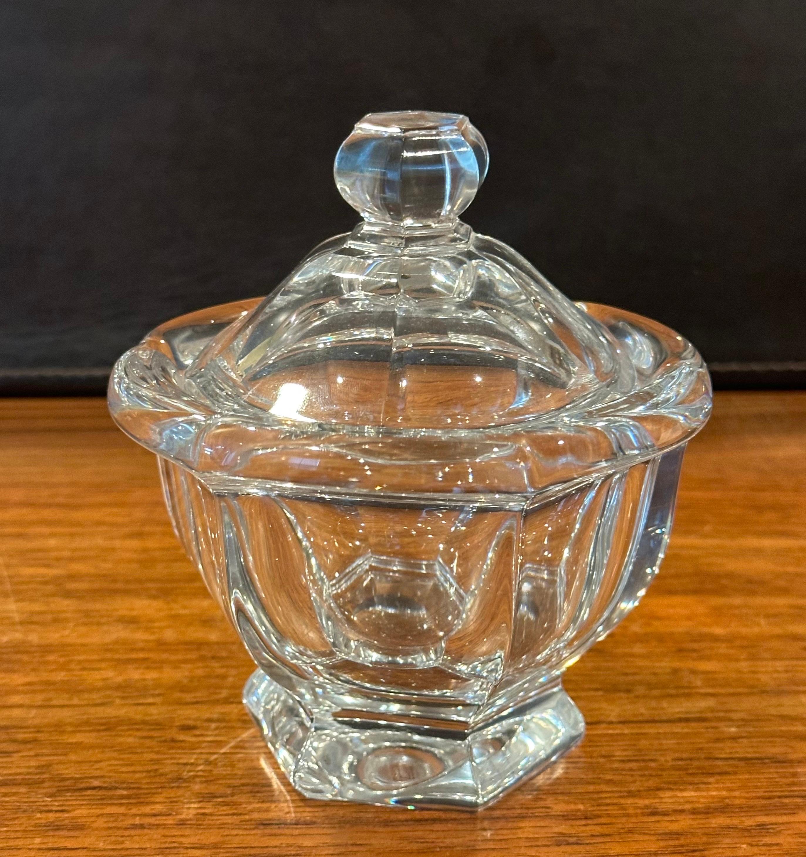Small Crystal Covered Candy Bowl by Baccarat In Good Condition For Sale In San Diego, CA