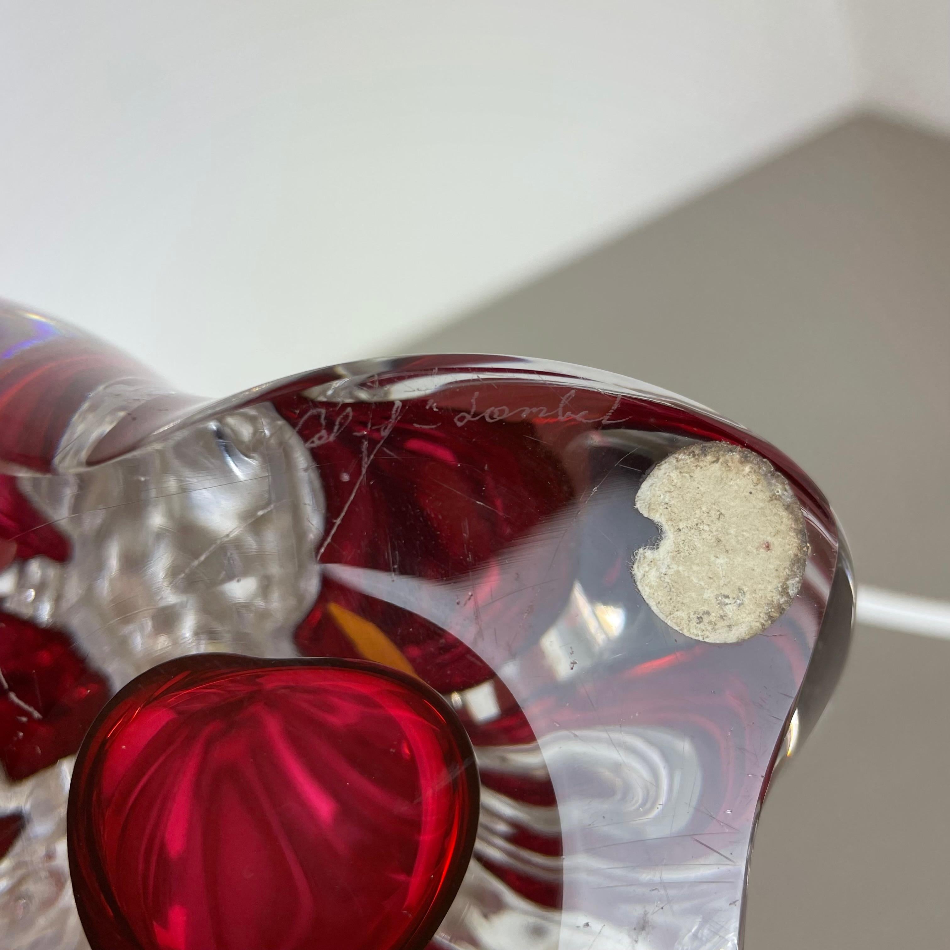 Kleine Tischleuchte aus Murano-Kristallglas 
