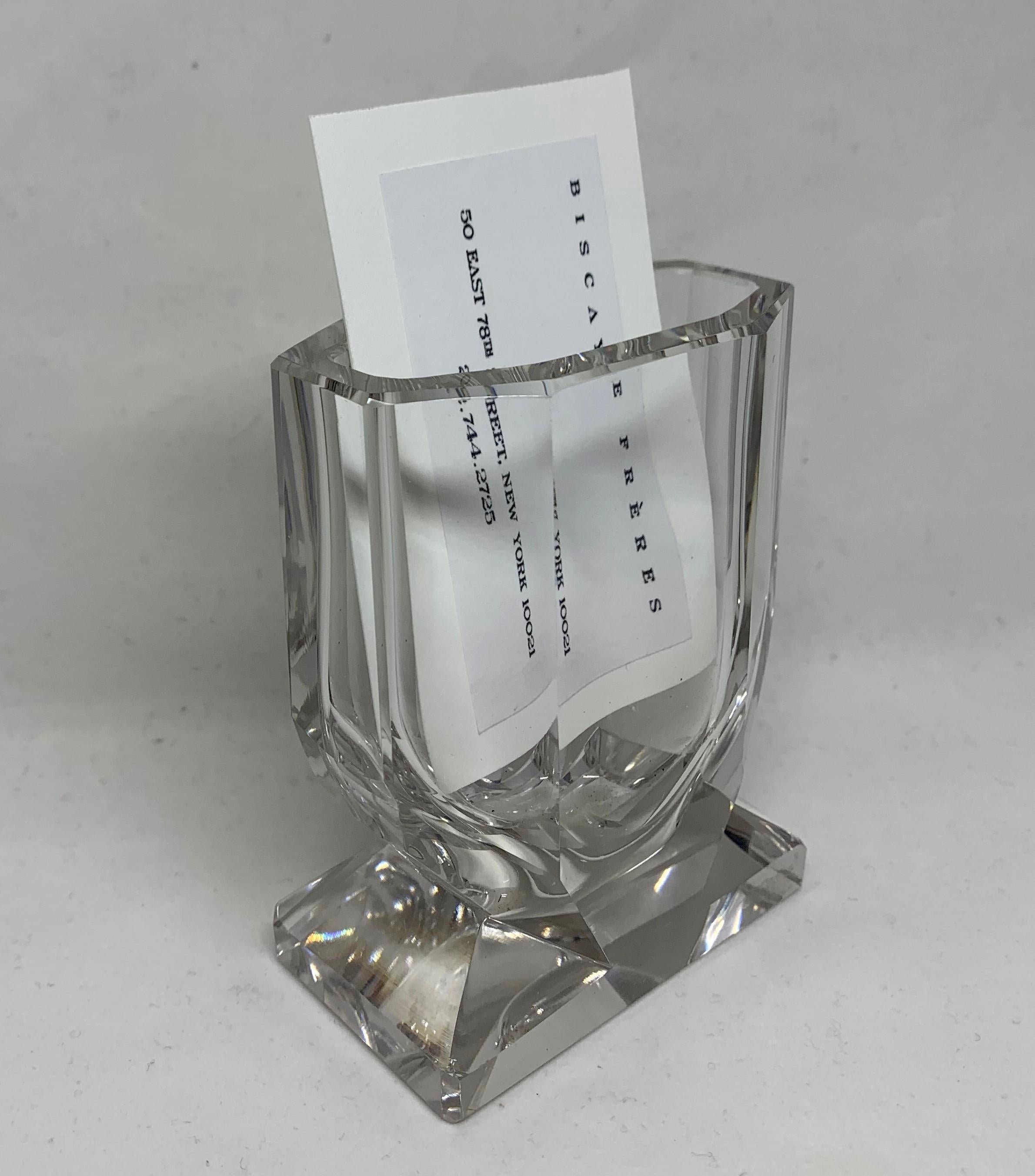Modern Small Crystal Vase