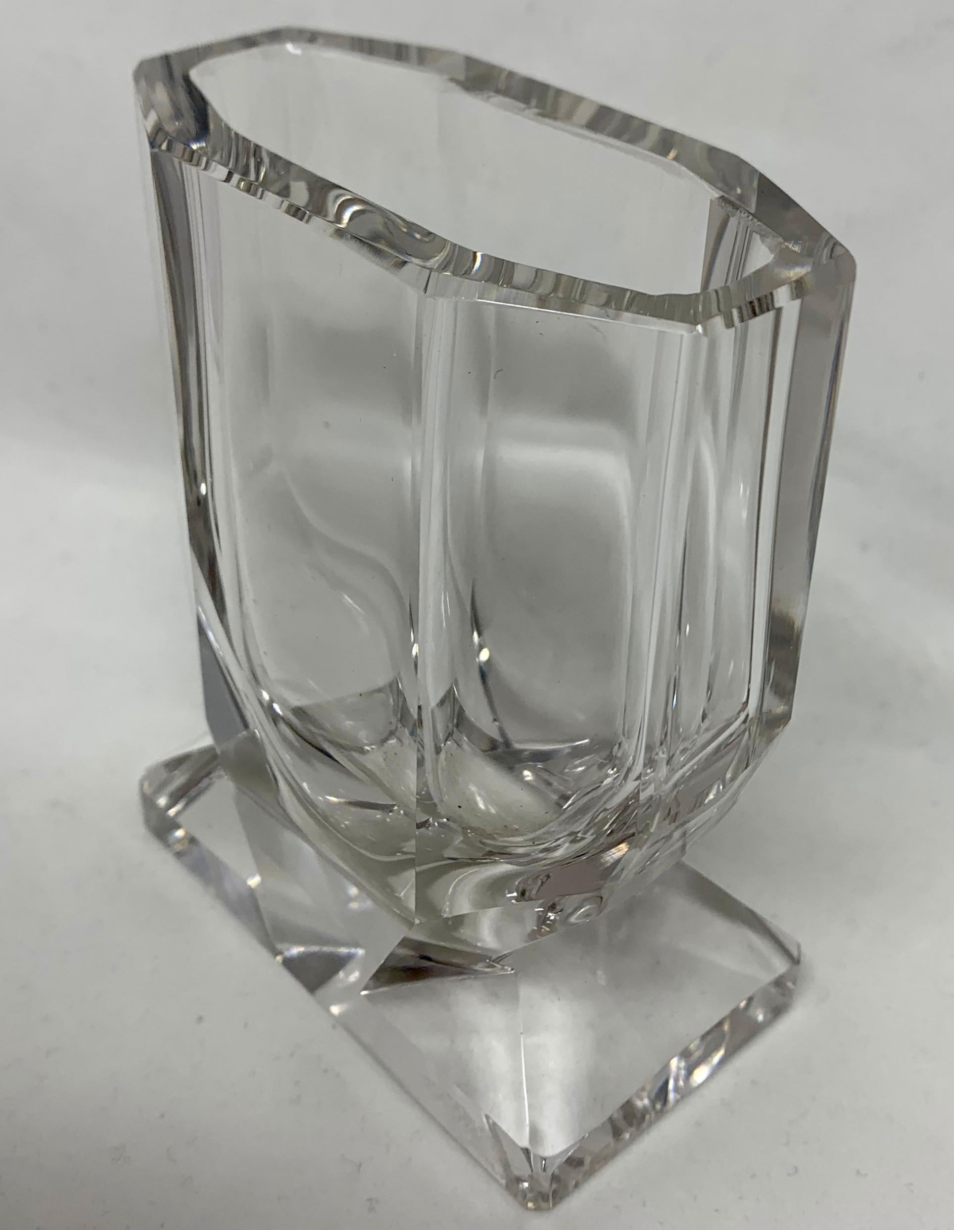 American Small Crystal Vase