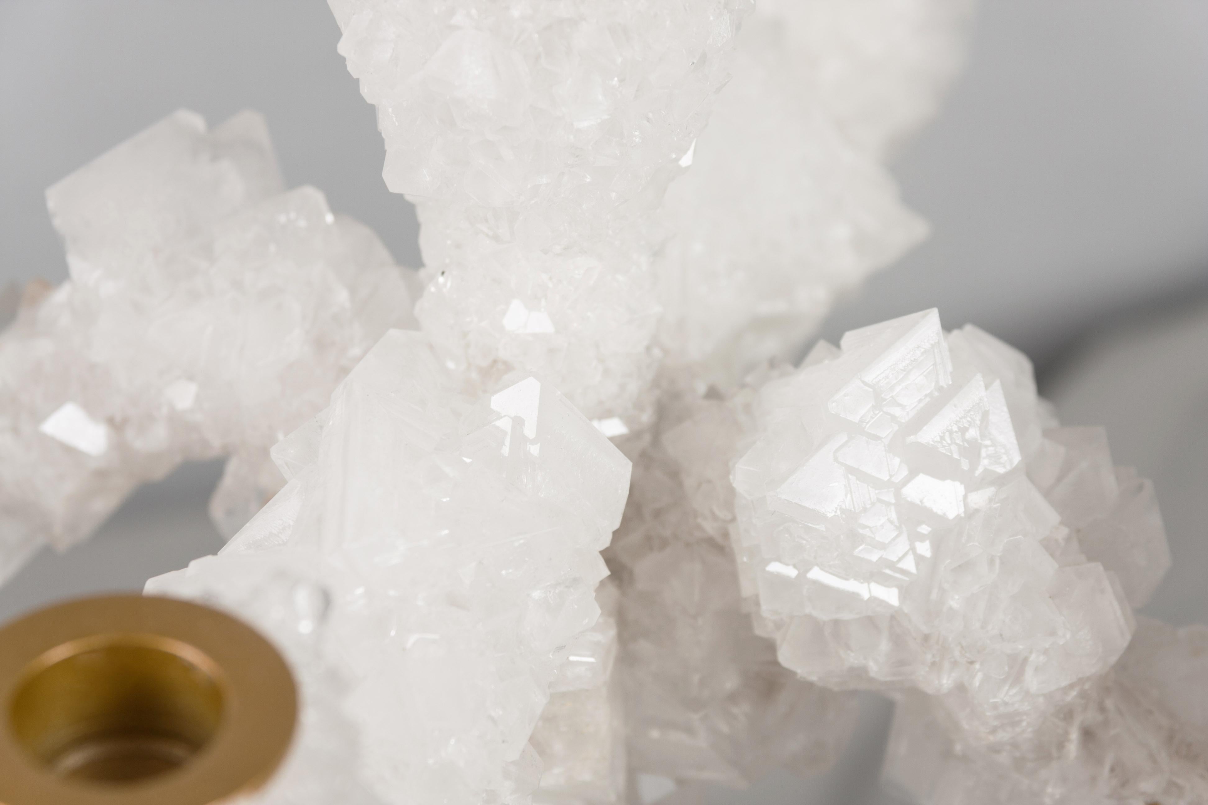 Contemporary Small Crystals Overgrown Candelabra, Mark Sturkenboom For Sale