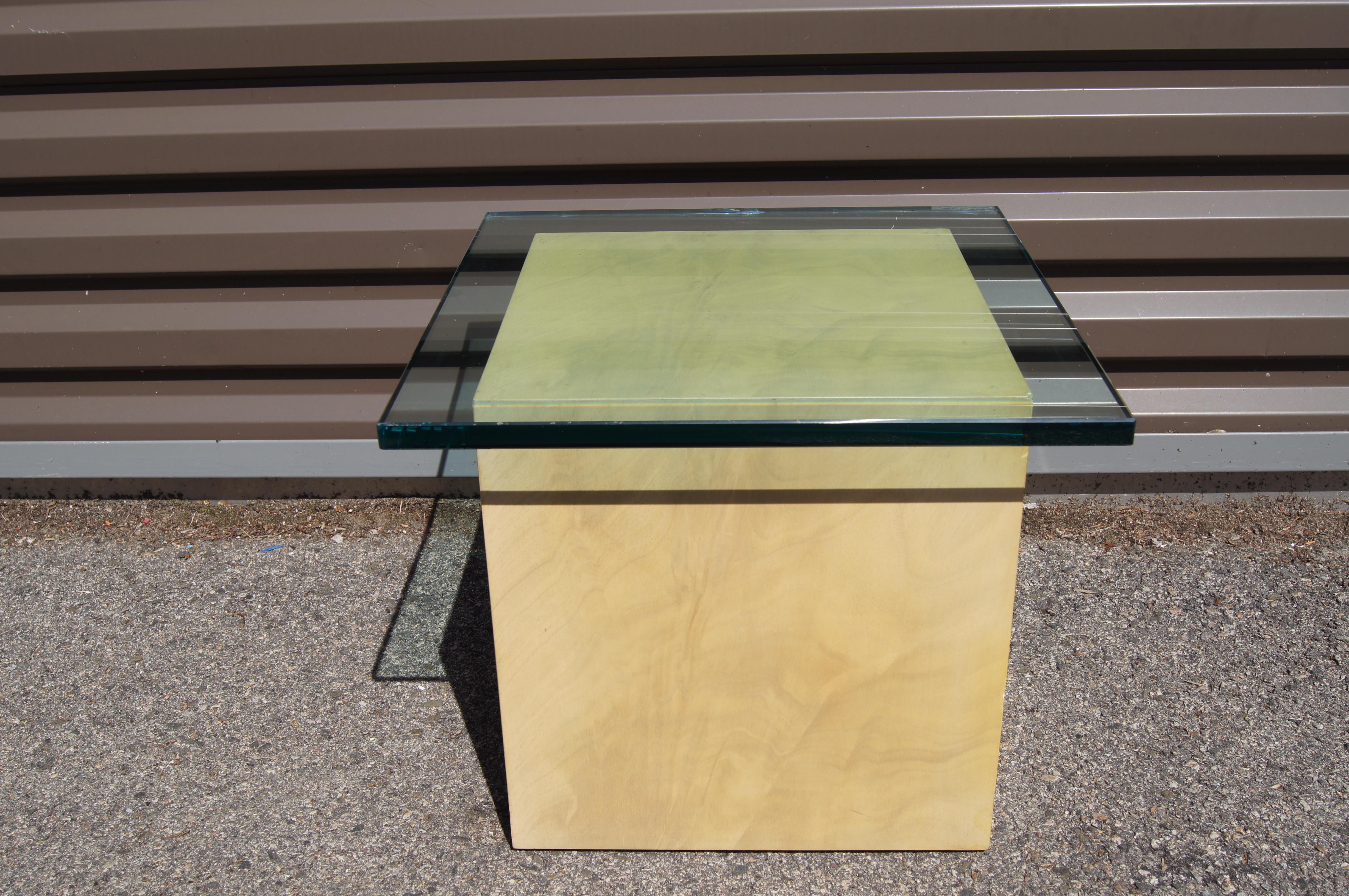 Mid-20th Century Small Cube Side Table by Edward Wormley for Dunbar For Sale