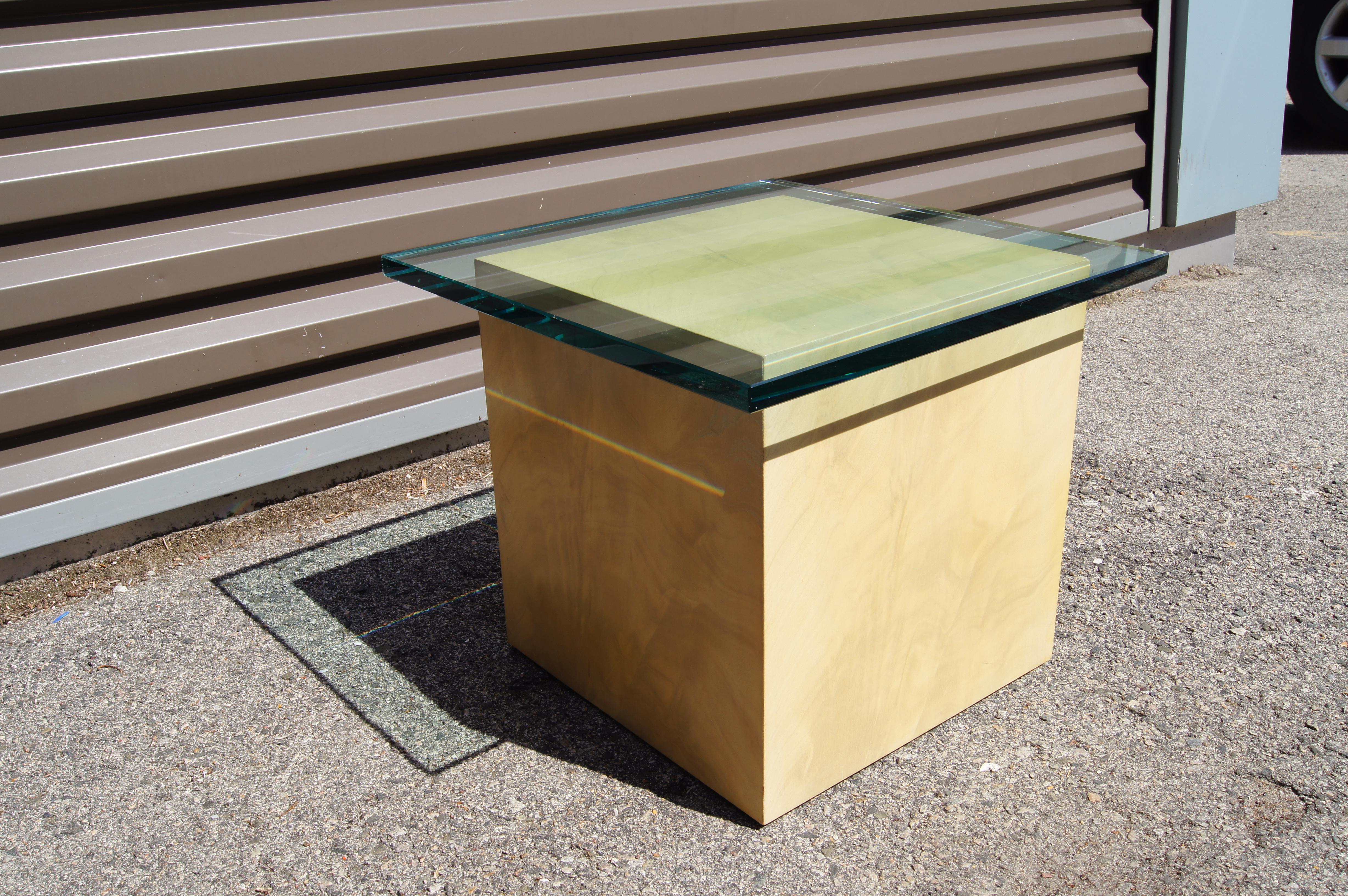 Small Cube Side Table by Edward Wormley for Dunbar For Sale 1