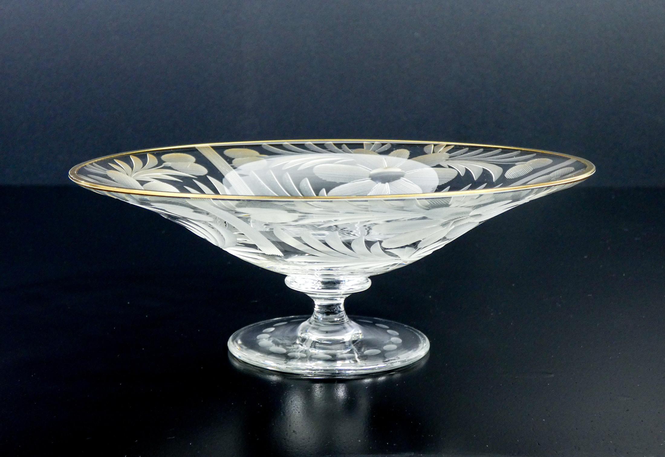 Small Cup in Engraved and Gilded Crystal, Daum Nancy, France, 1894 In Good Condition For Sale In Torino, IT