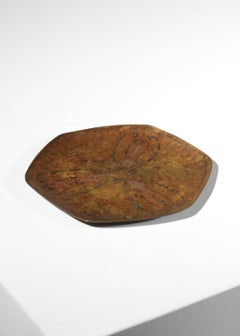 Pequeño corte CLaudius Linossier dinanderie escarabajos años 30 art deco