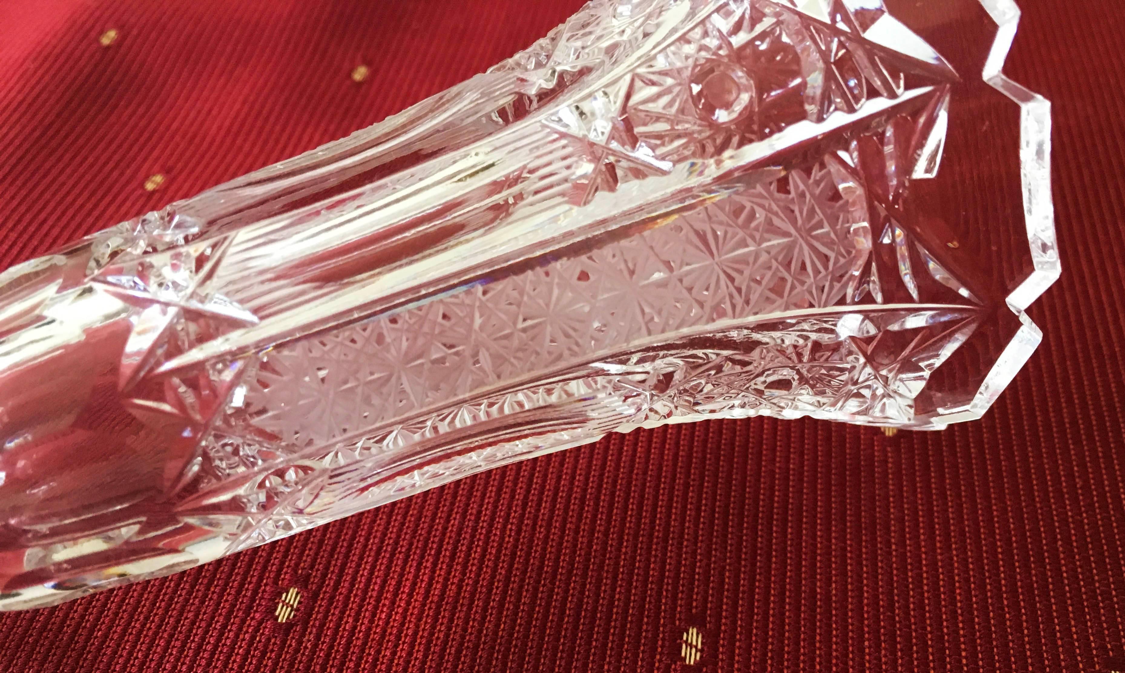 Small Cut Crystal Vase at 1stDibs crystal vases for sale, small
