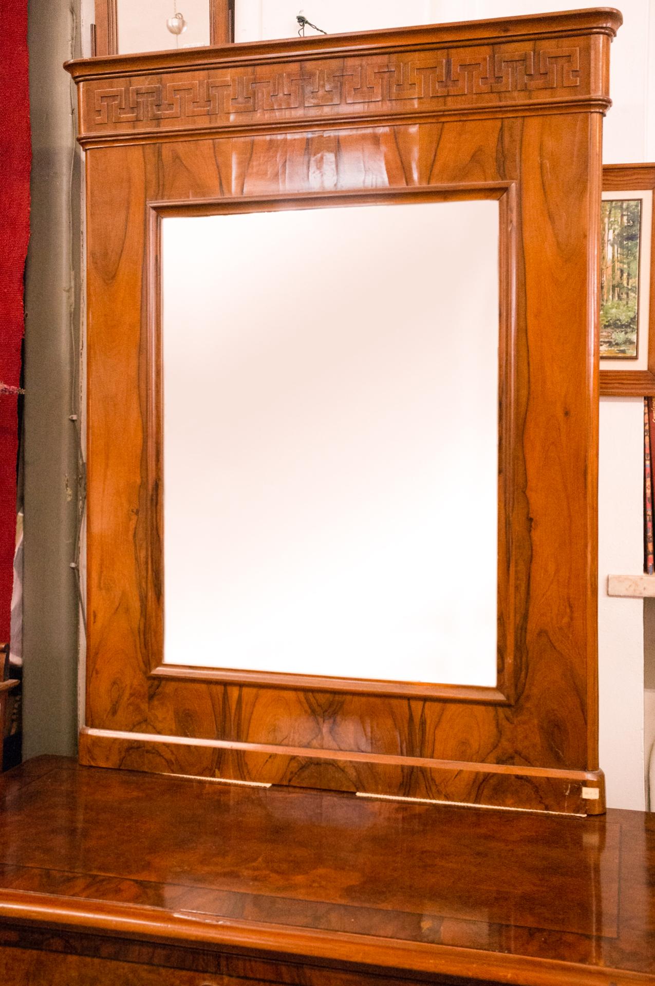 19th Century Small Danish Chest of Drawers with Mirror For Sale