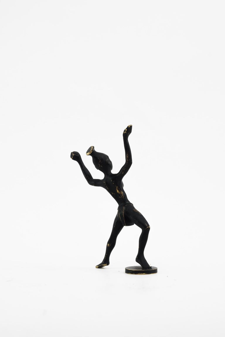 Small Dancing African Women Figurine by Richard Rohac, Vienna, Around ...