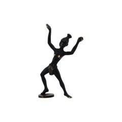 Small Dancing African Women Figurine by Richard Rohac, Vienna, Around 1950s