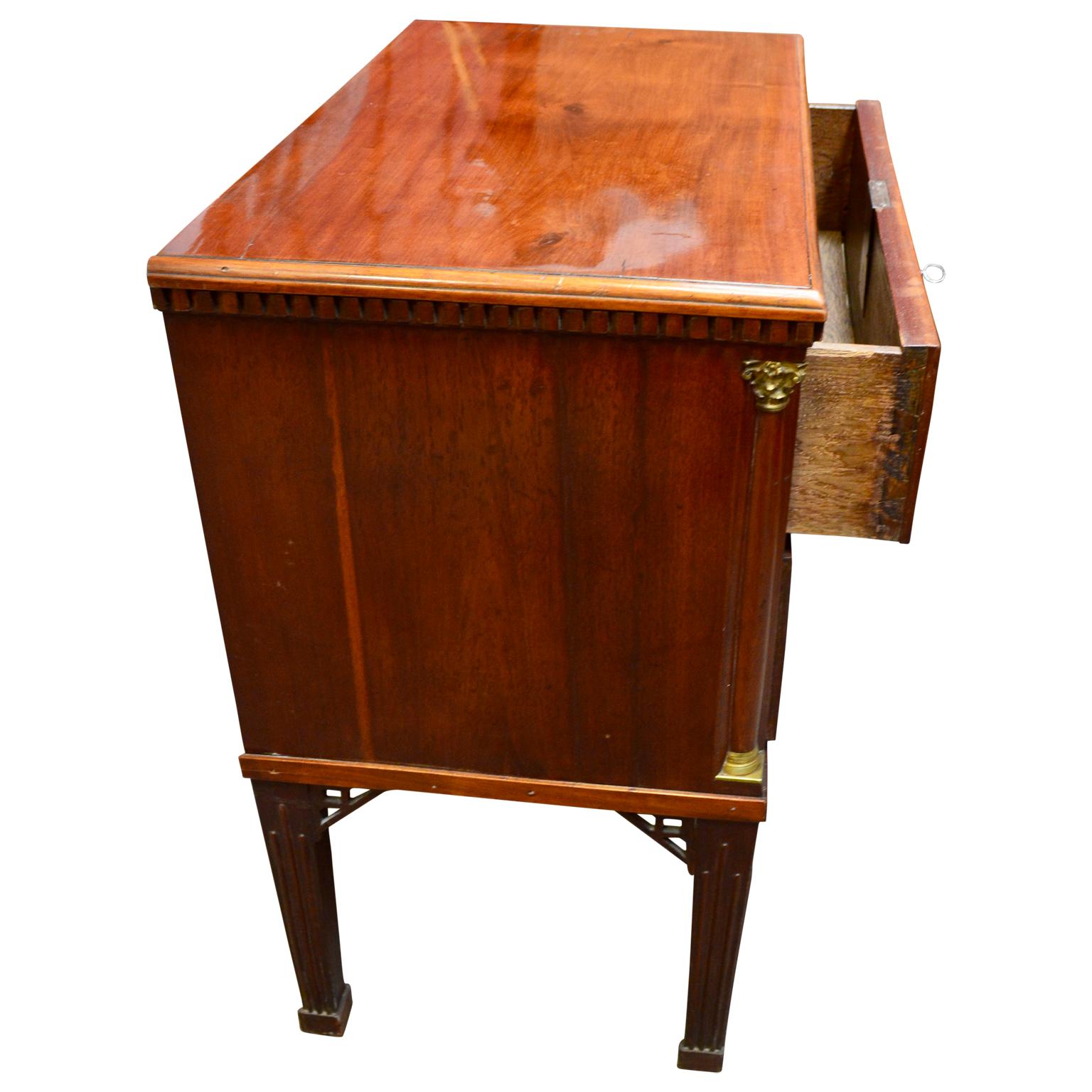 19th Century Small Danish Altona Mahogany Dresser
