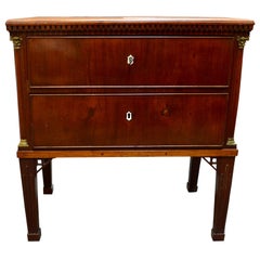 Antique Small Danish Altona Mahogany Dresser