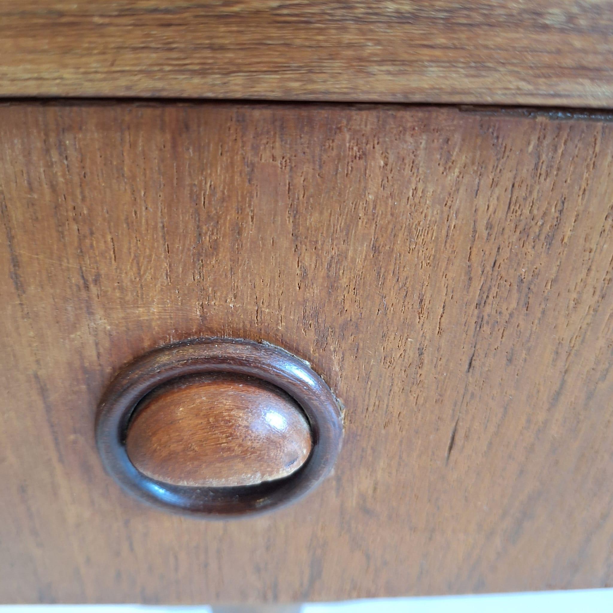 Teak Small Danish bar cabinet in teak For Sale