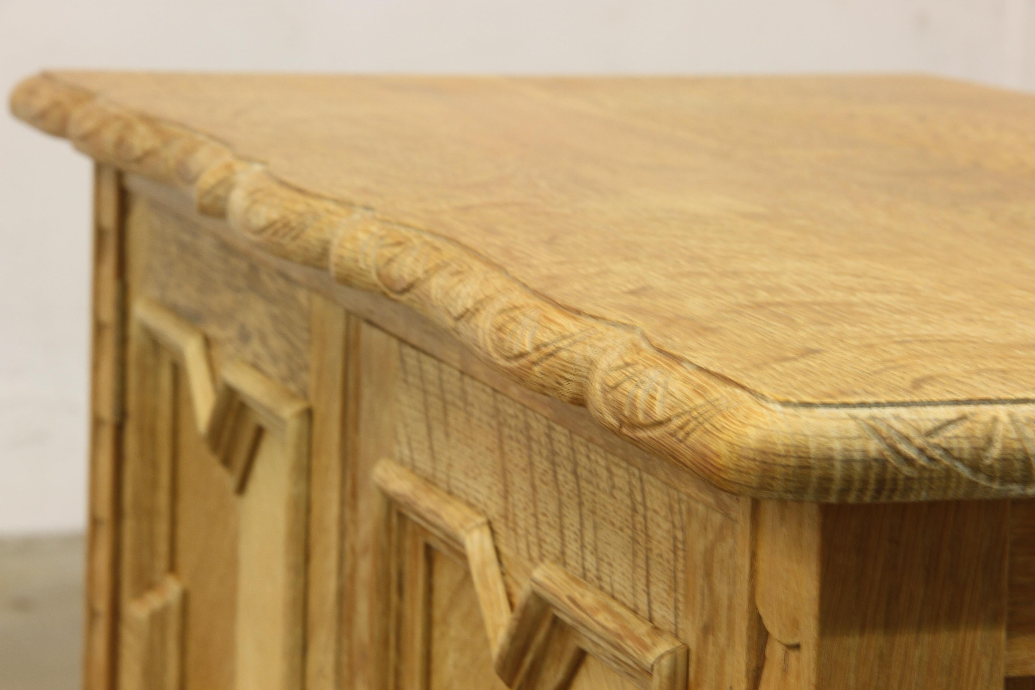 Small Danish Brutalist 1960s Cabinet, Style of Henning Kjærnulf Design 5