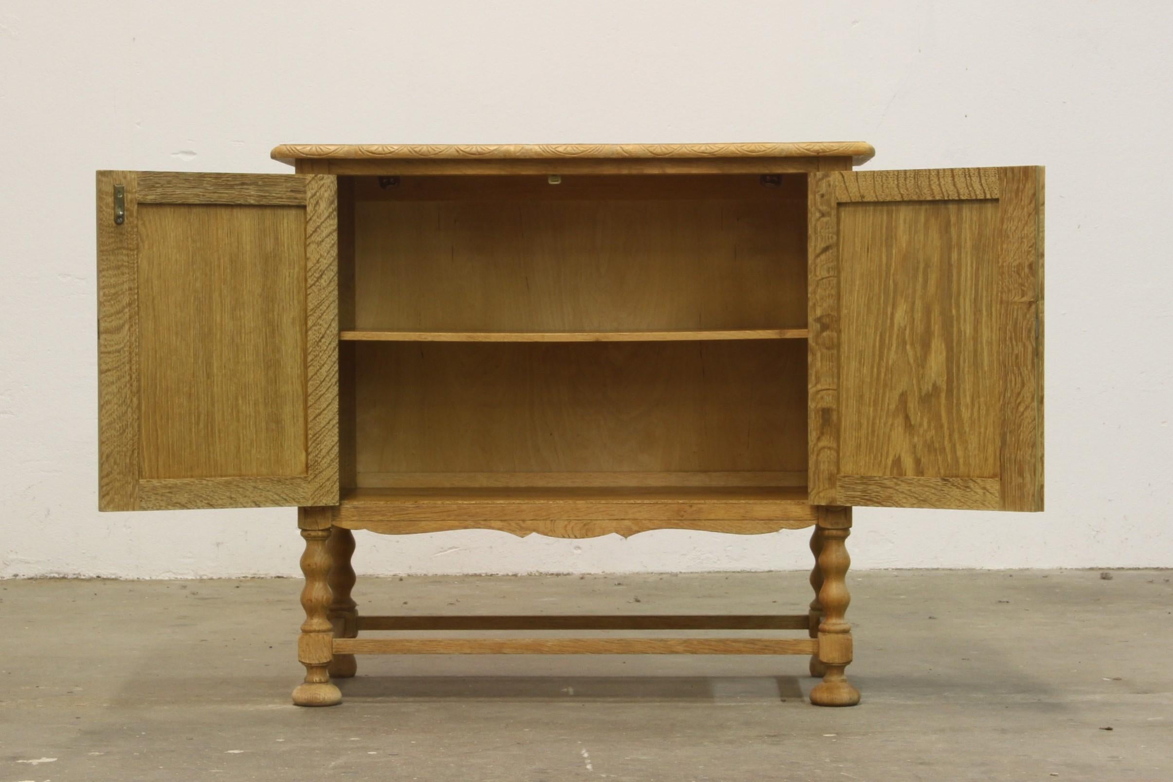 Small Danish Brutalist 1960s Cabinet, Style of Henning Kjærnulf Design 12
