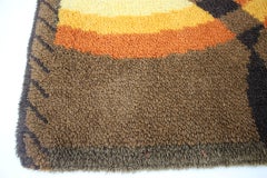 Small Danish Midcentury Wool Carpet / Rug, 1970s