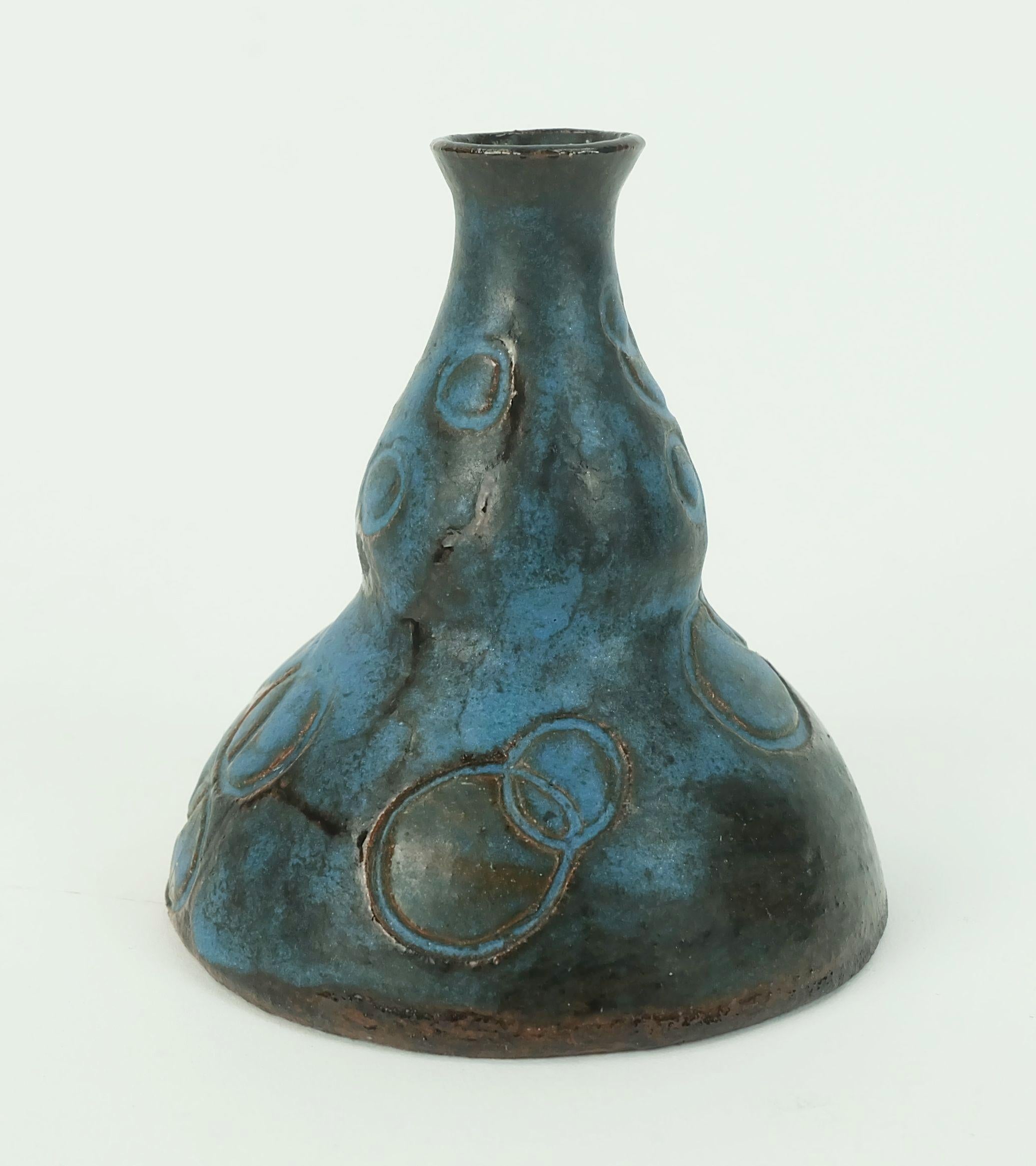 Mid-Century moderno piccolo vaso danese moderno in ceramica Conny Walther Studio Pottery Danimarca anni '60 in vendita