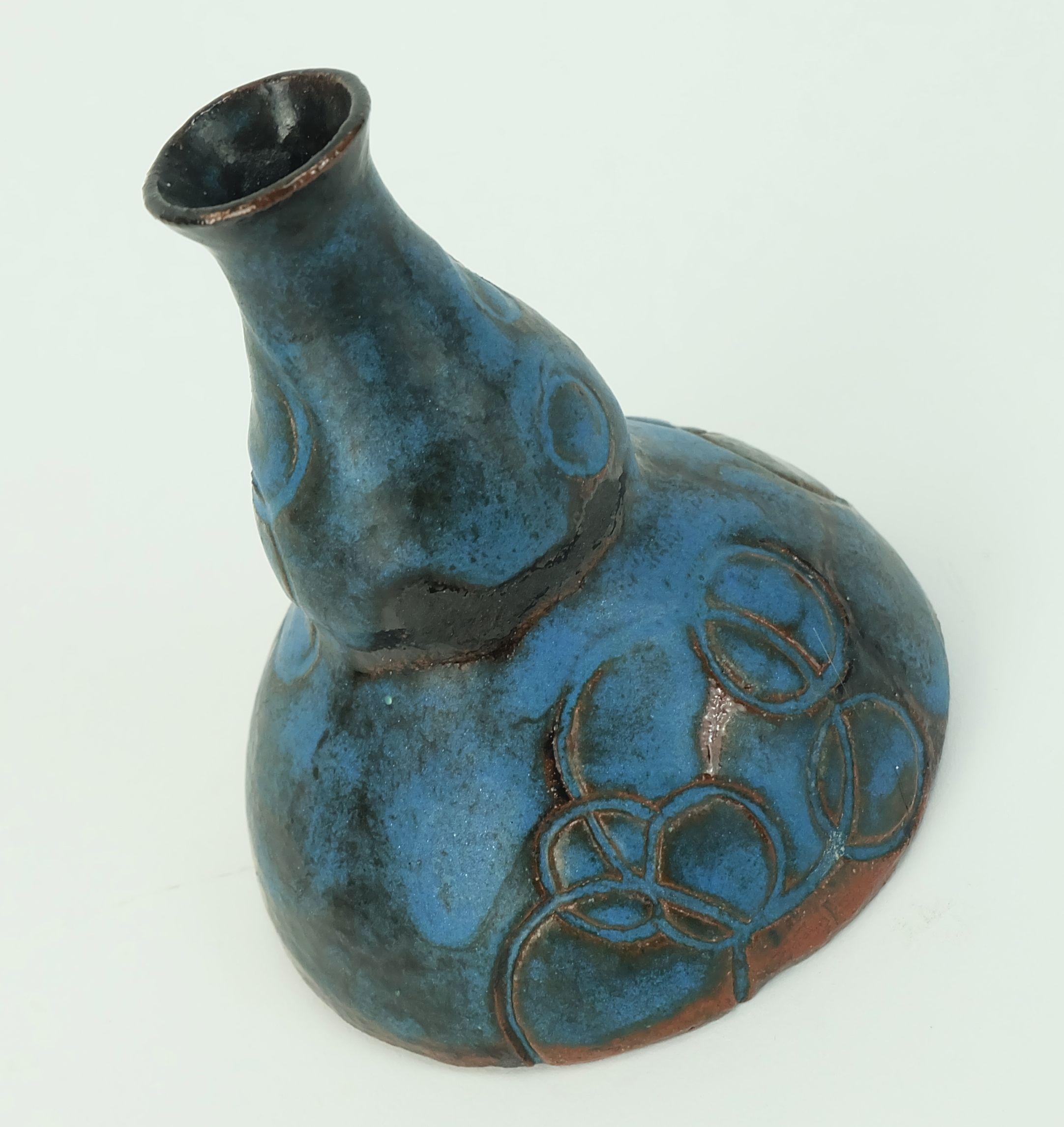Ceramica piccolo vaso danese moderno in ceramica Conny Walther Studio Pottery Danimarca anni '60 in vendita