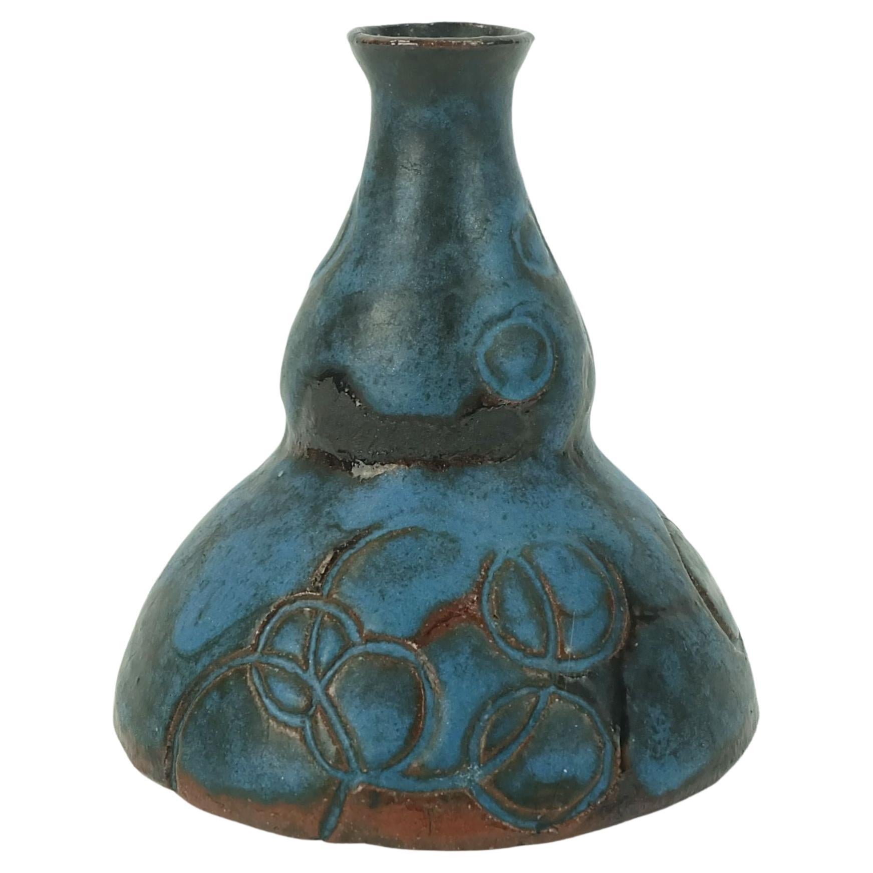 piccolo vaso danese moderno in ceramica Conny Walther Studio Pottery Danimarca anni '60 in vendita