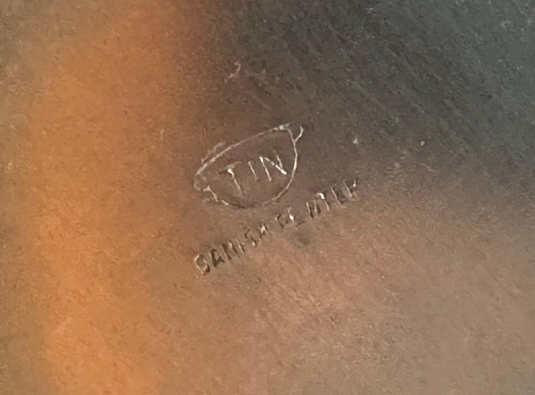 Small Danish Modern Pewter Ewer / Pitcher For Sale 6