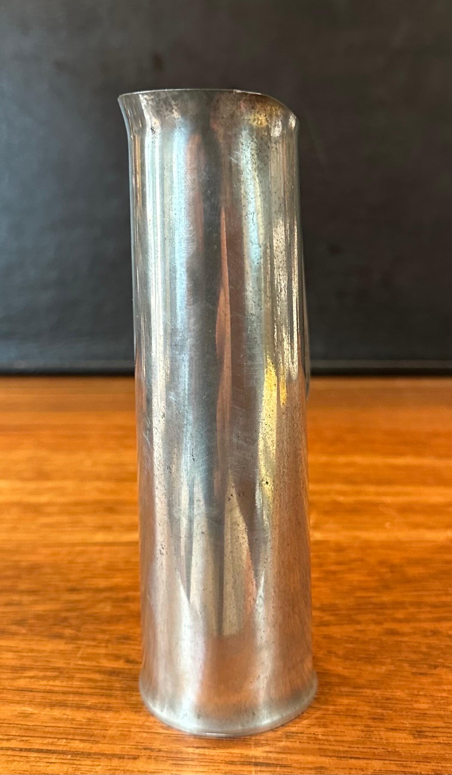 Small Danish Modern Pewter Ewer / Pitcher For Sale 1