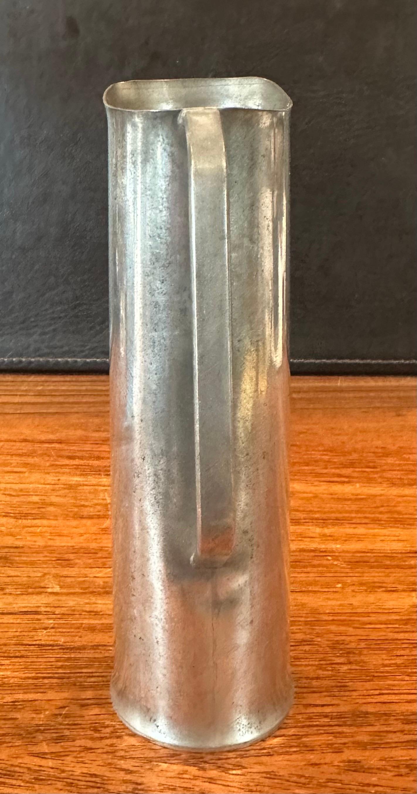 Small Danish Modern Pewter Ewer / Pitcher For Sale 4