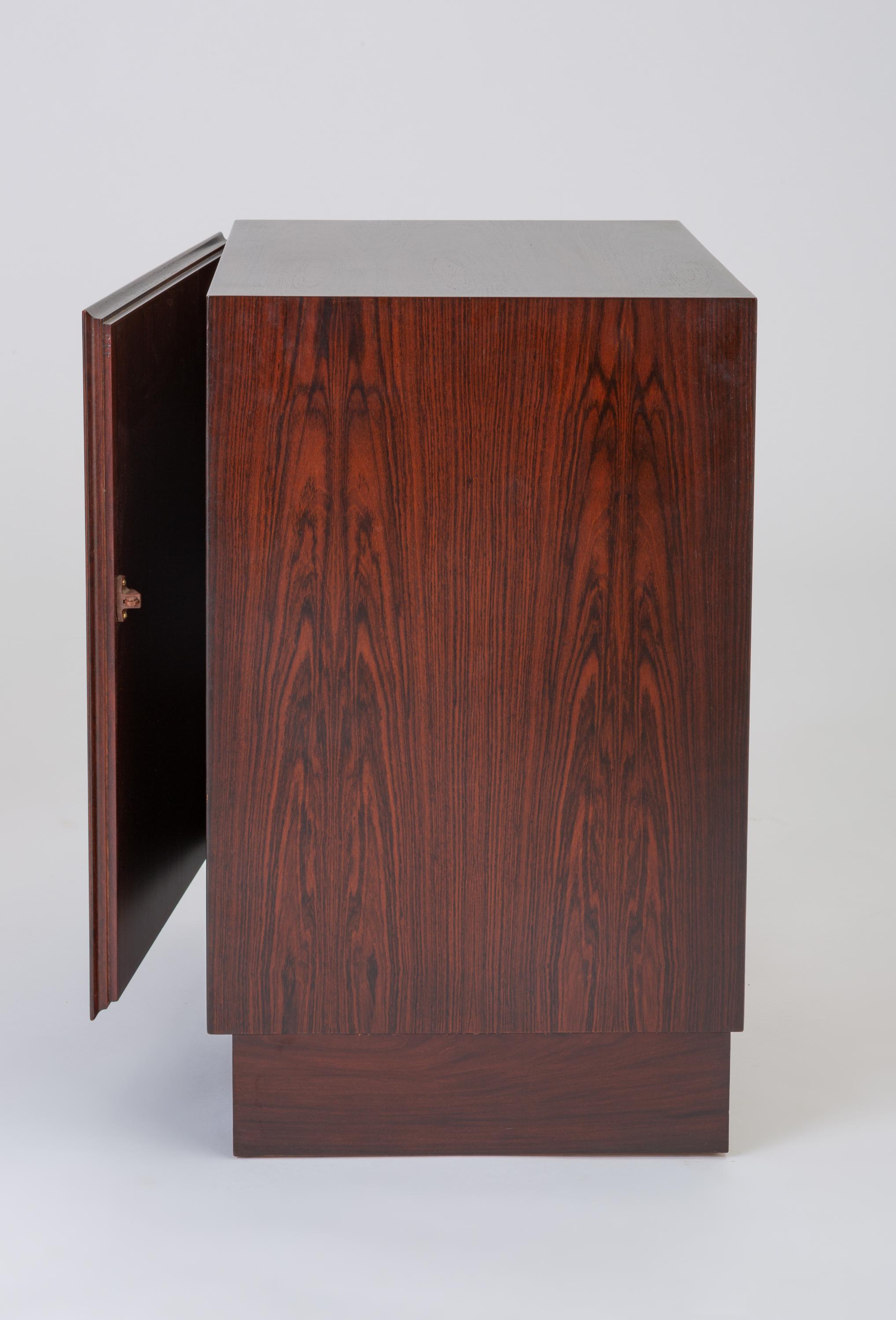 Scandinavian Modern Small Danish Modern Rosewood Cabinet by Omann Jun