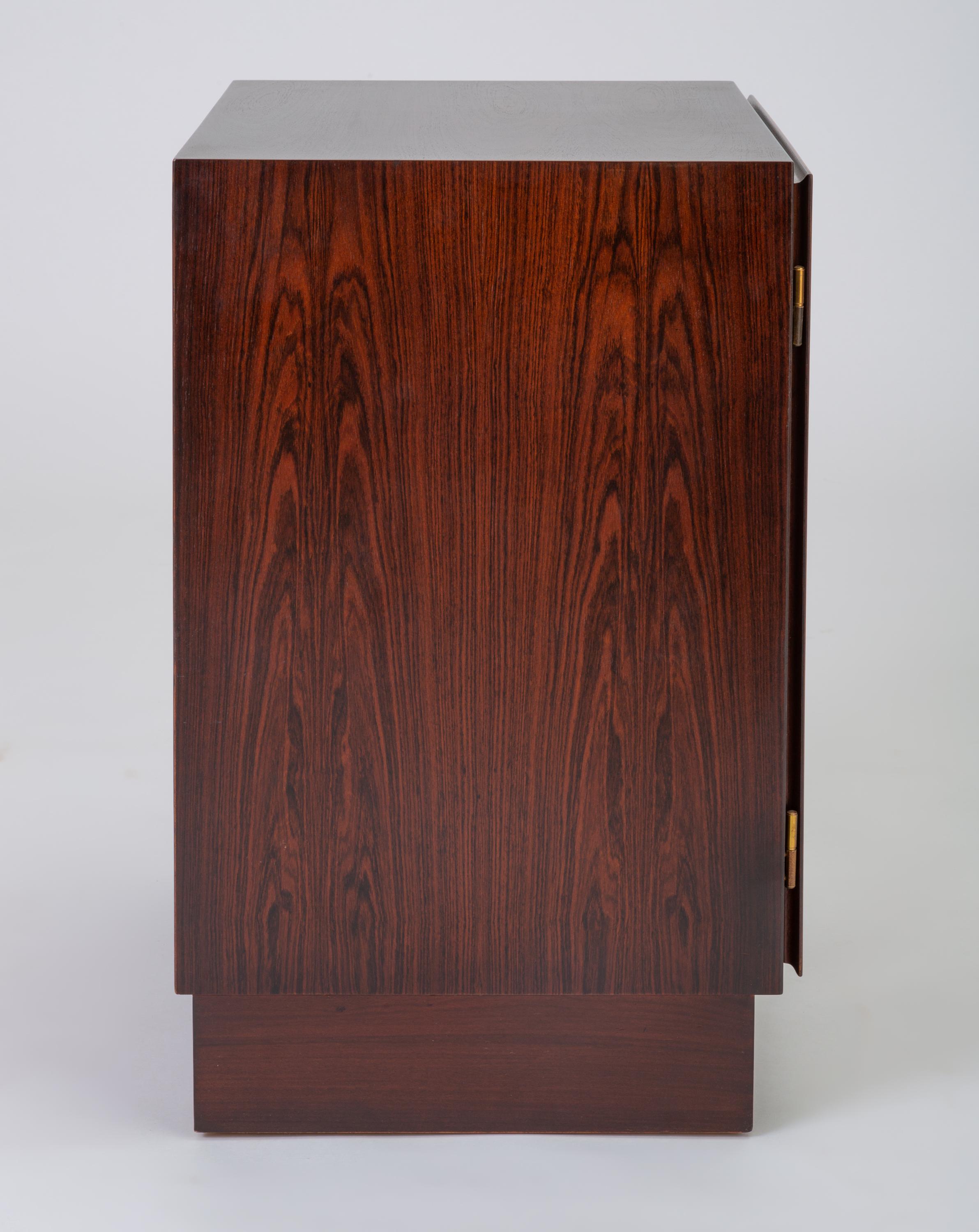 Small Danish Modern Rosewood Cabinet by Omann Jun 2