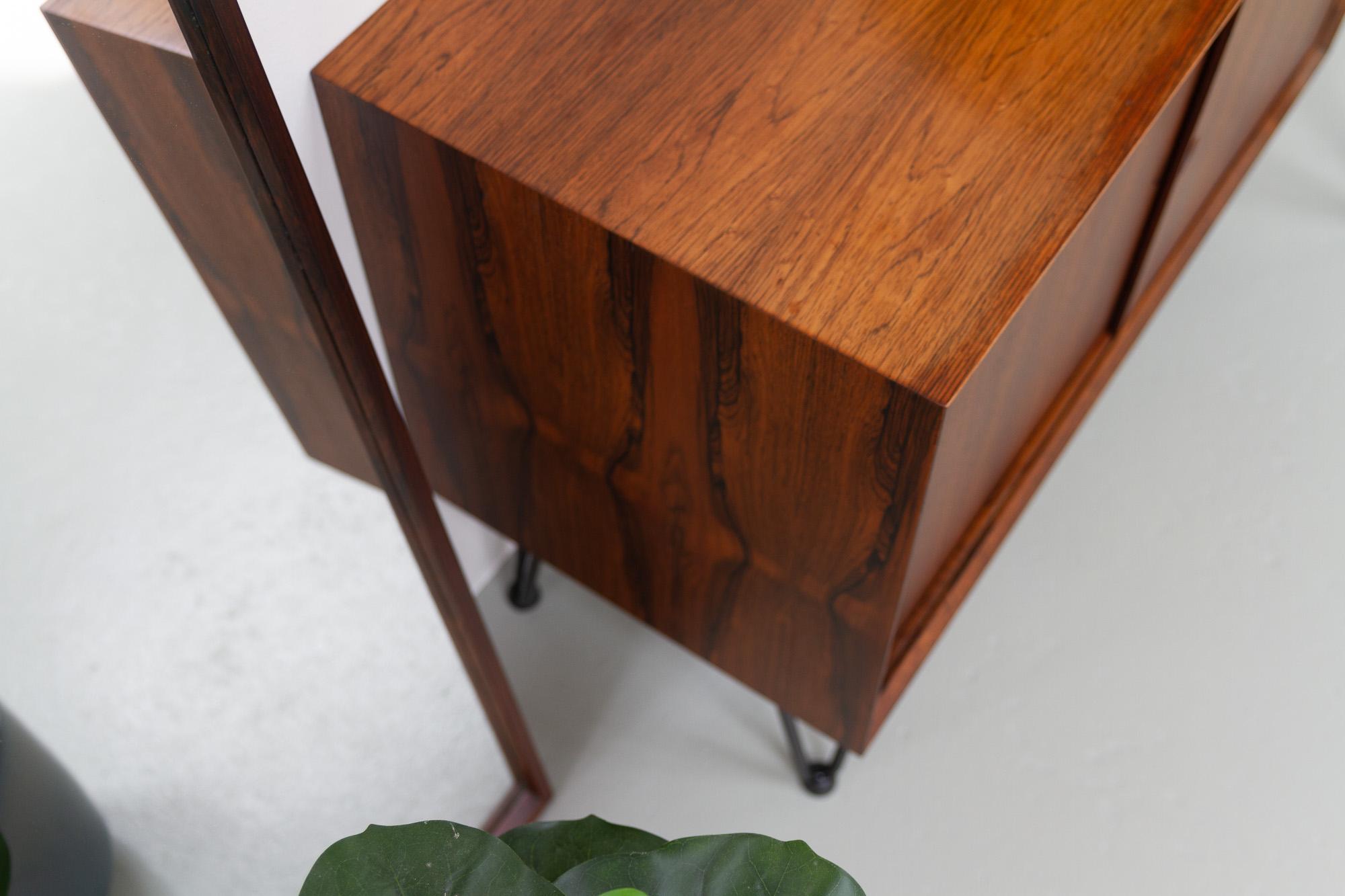 Small Danish Modern Rosewood Sideboard by Poul Cadovius for Cado, 1960s For Sale 15