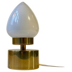 Small Danish Ovoid Table Lamp by Lyskær Belysning, 1980s