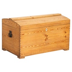 Small Danish Pine Antique Trunk