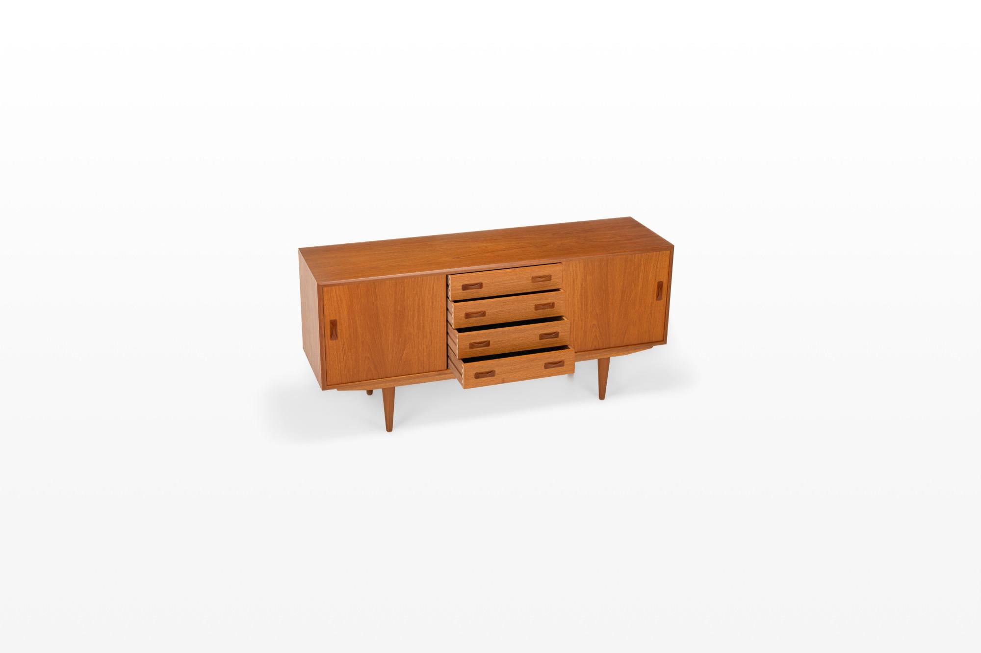 Mid-Century Modern Small Danish Sideboard by Clausen & Son