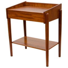 Small Danish Teak Nightstand or End Table