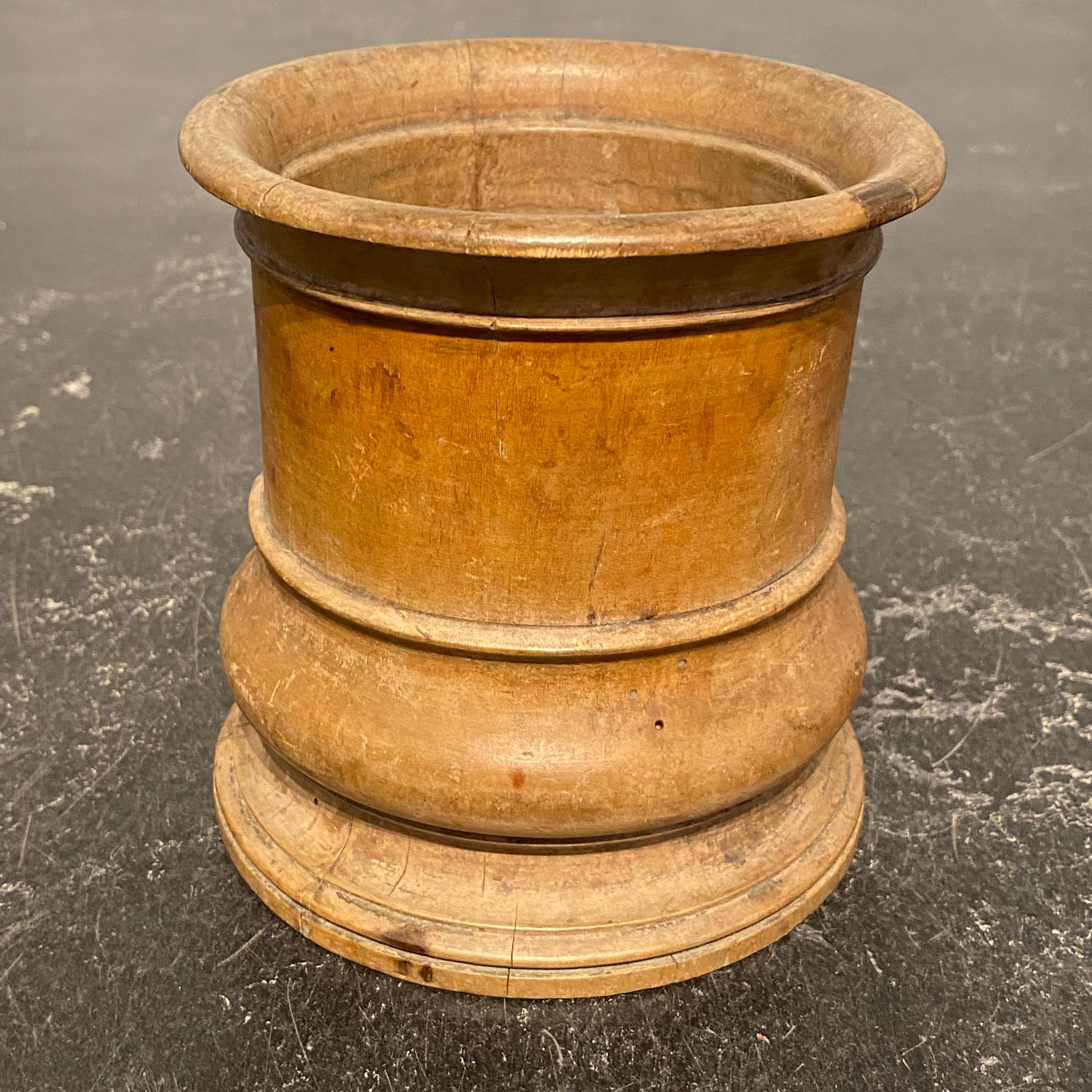 Birch Small Danish Wooden Tobacco Jar, circa 1800-1825 For Sale