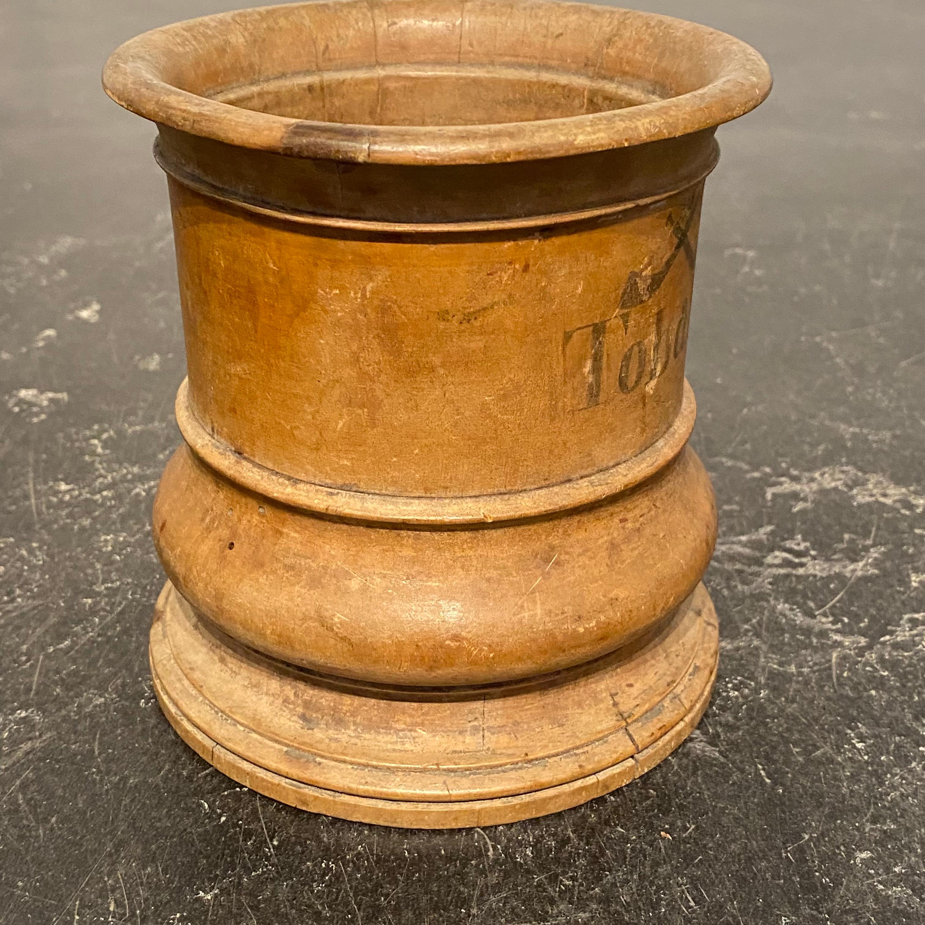 Small Danish Wooden Tobacco Jar, circa 1800-1825 For Sale 1