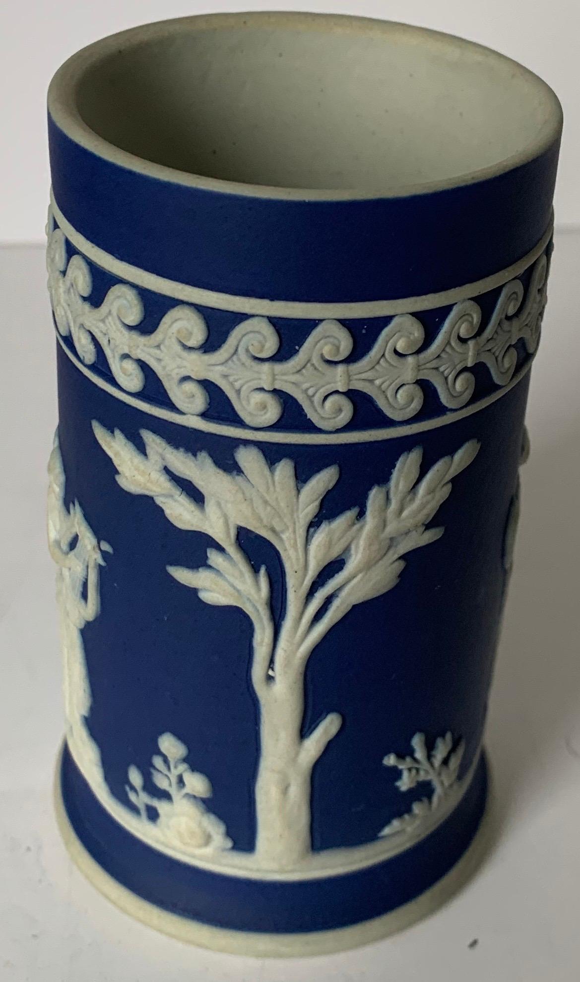 blue wedgwood vase