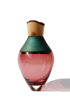 Small Dark Rose and Copper Patina India Vessel I, Pia Wüstenberg