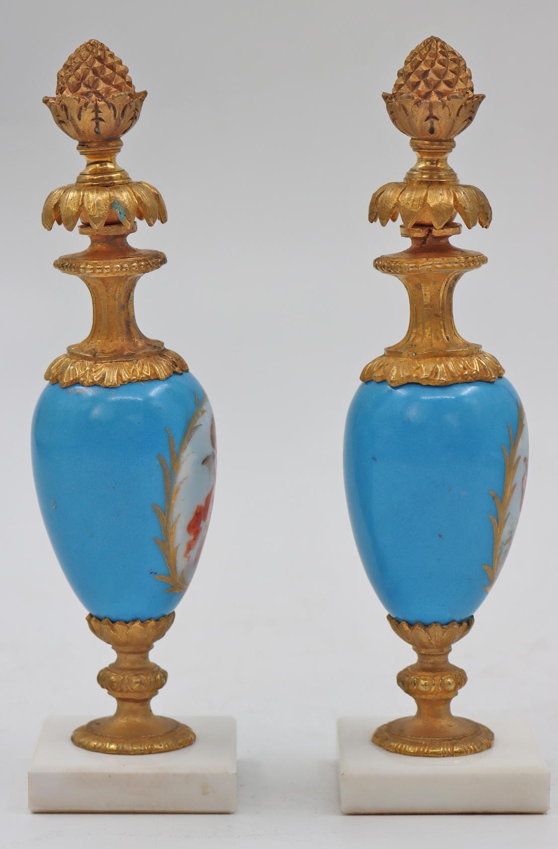 Late 19th Century Small Decorations in Sèvres Porcelain, 19th Century
