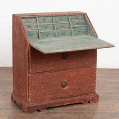 Small Decorative Carpenter's Sample Secretary, Sweden circa 1800's
