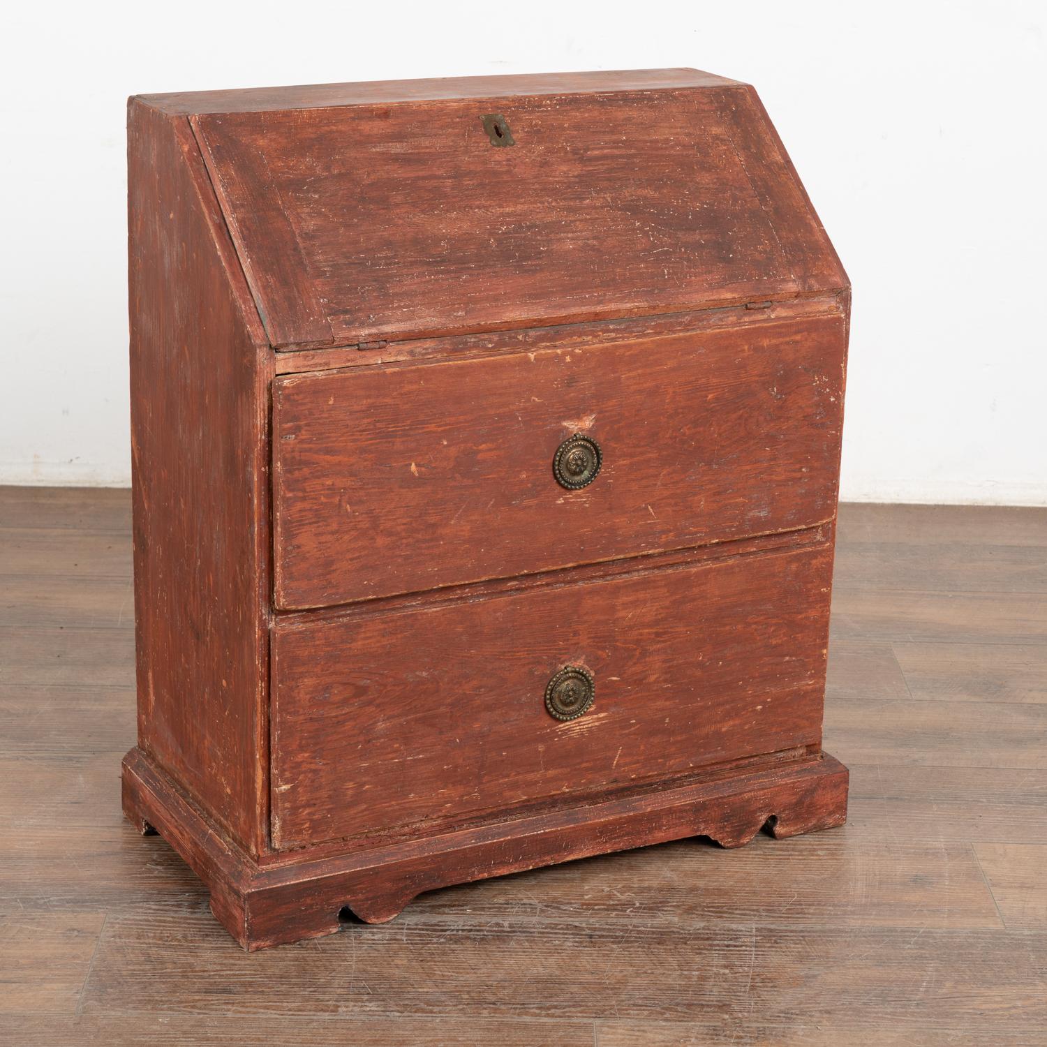 Small Decorative Carpenter's Sample Secretary, Sweden circa 1800's In Good Condition For Sale In Round Top, TX