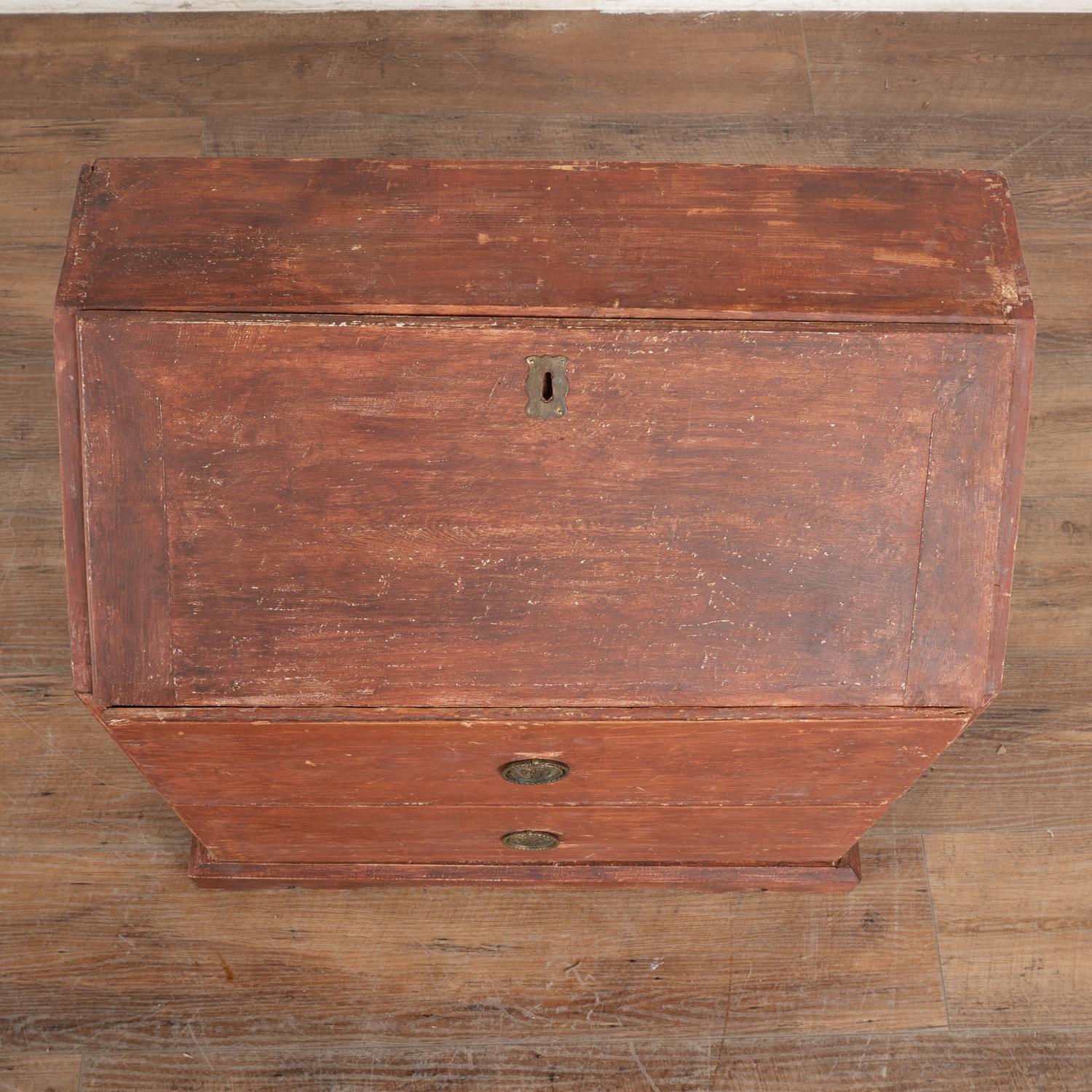 19th Century Small Decorative Carpenter's Sample Secretary, Sweden circa 1800's For Sale