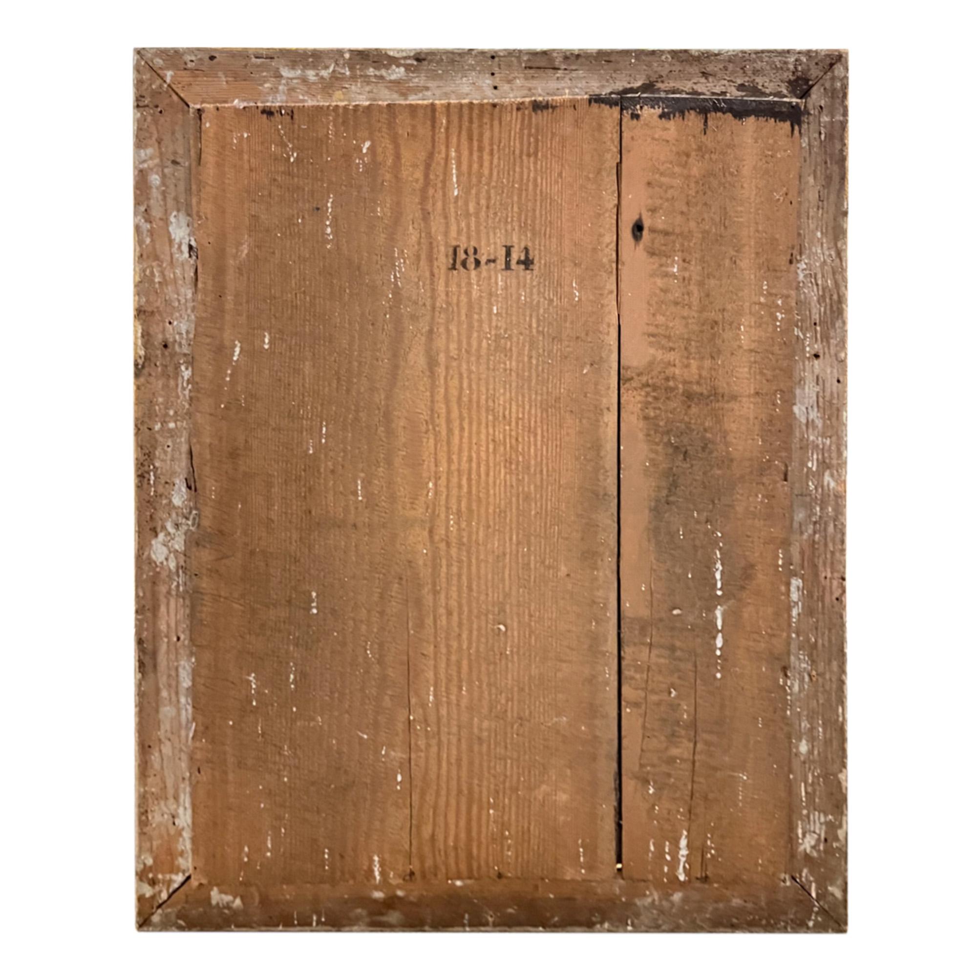 Français Petit miroir décoratif français du 19ème siècle en bois doré en vente