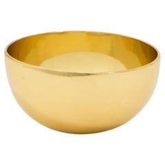 Small Decorative Polished Brass Bowl, Vide-poche