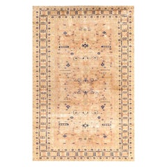 Small Decorative Vintage Caucasian Carpet. Size: 3 ft 10 in x 5 ft 7 in