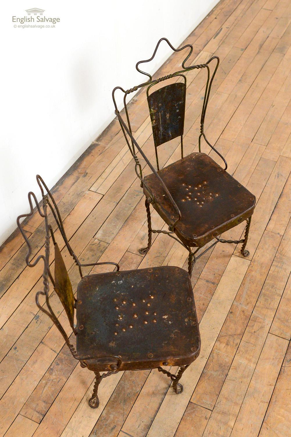 Small Decorative Wire Chairs, 20th Century In Good Condition For Sale In London, GB