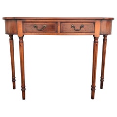 Small Demi Lune Wood Console