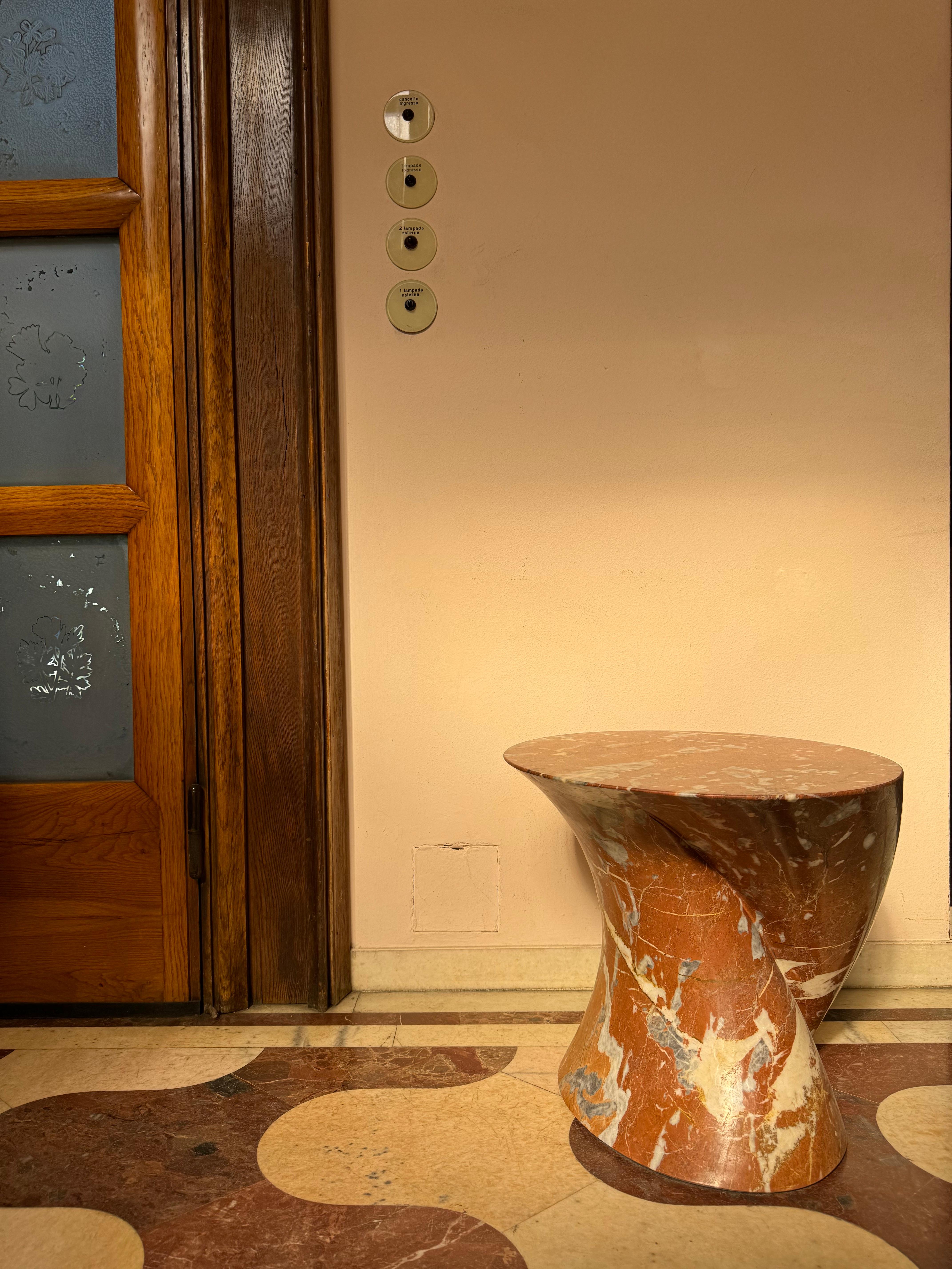 Small Departed Marble Side Table by Studio TOOJ For Sale 3