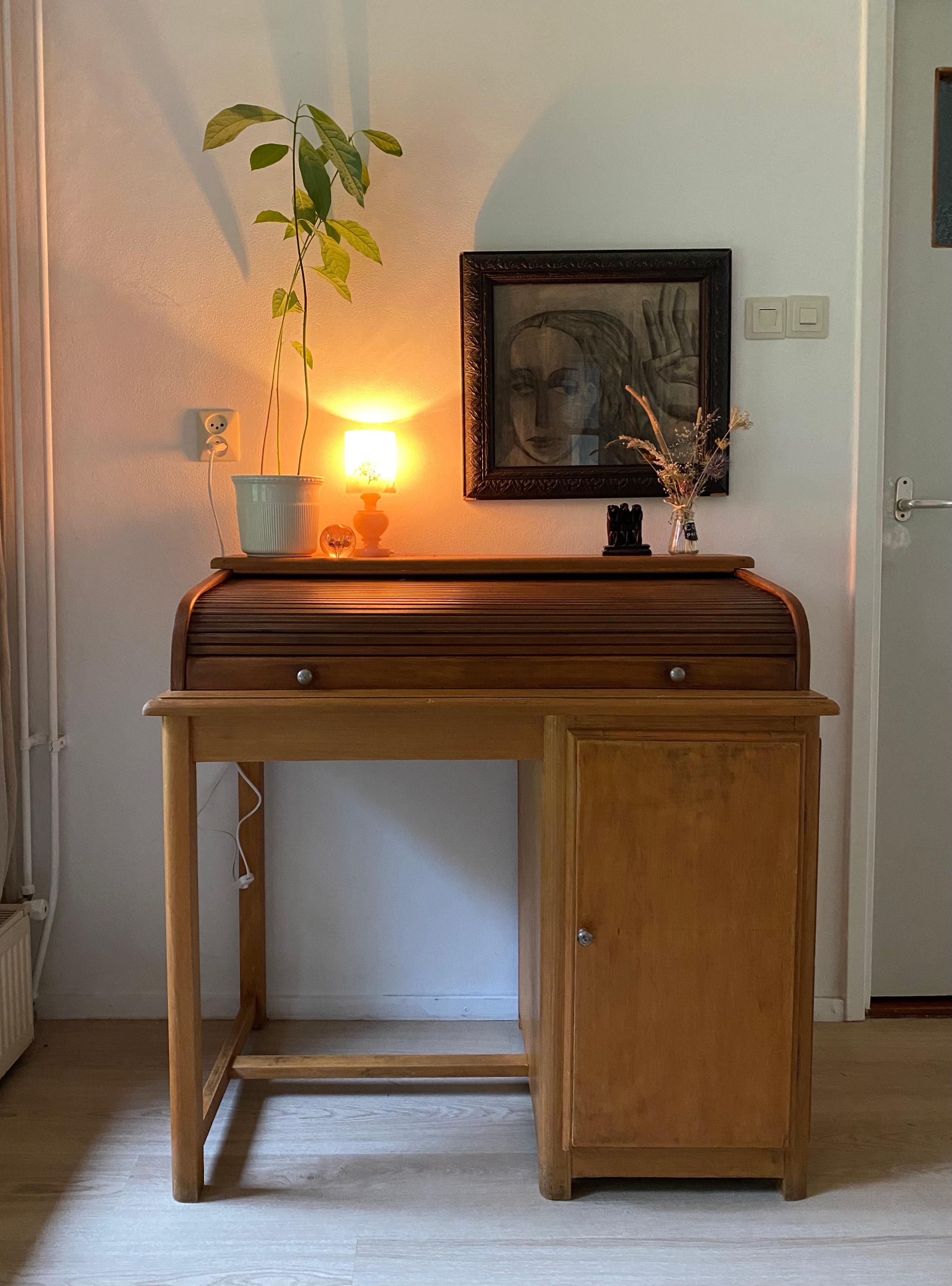 Oak Small Desk, Kids Desk or Writing Table by Torck, 1950s For Sale