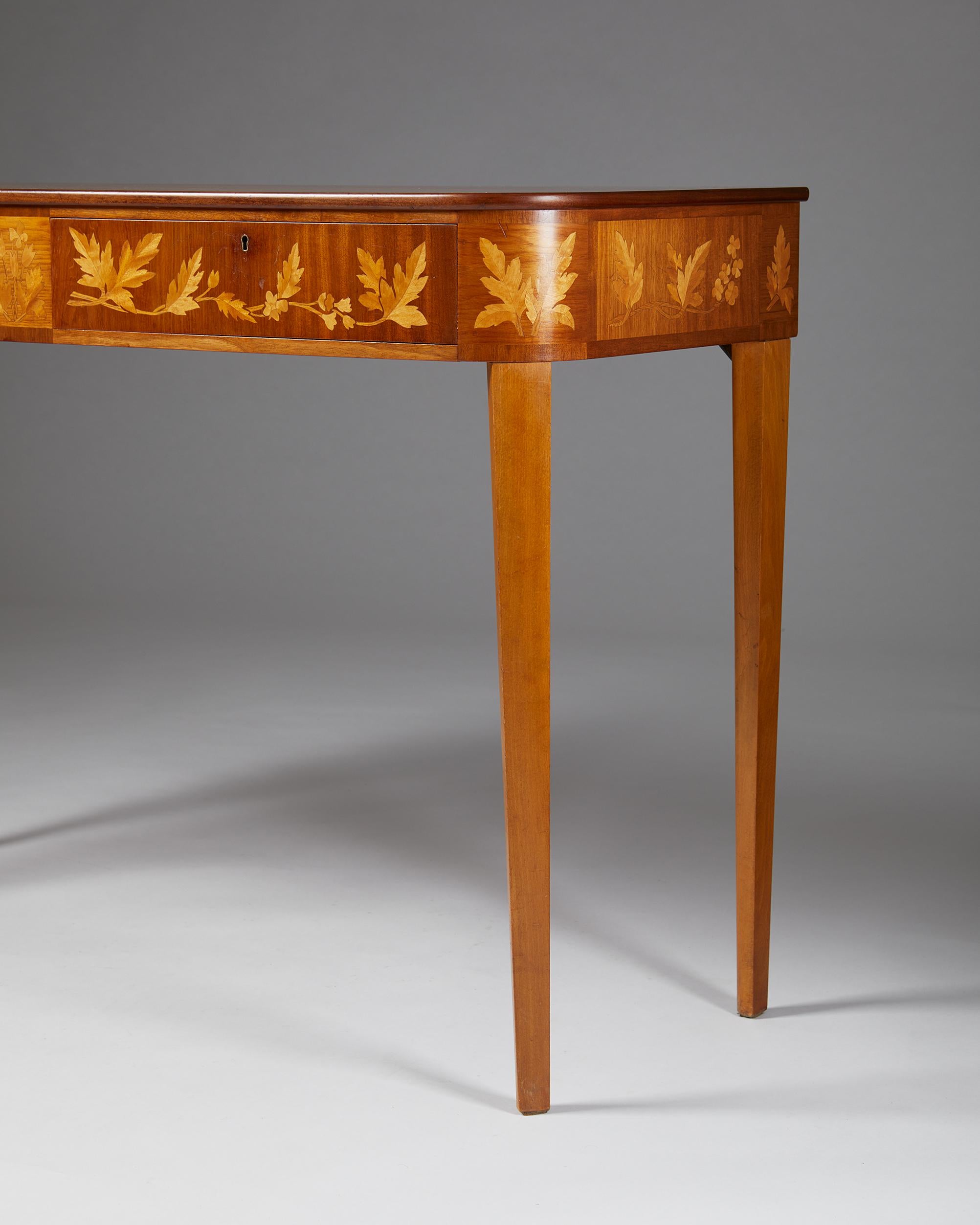 Small Desk / Side Table “Guanabara” Designed by Carl Malmsten, Sweden, 1950’s 3