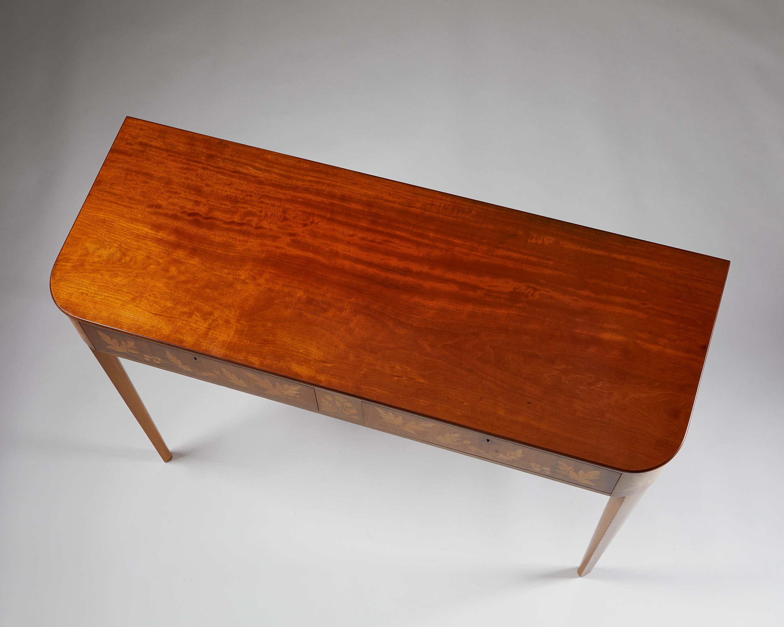 Small Desk / Side Table “Guanabara” Designed by Carl Malmsten, Sweden, 1950’s 1